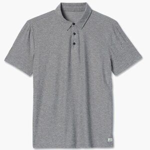 Vuori Strato Tech Polo, NWOT, Size L, Heather Grey